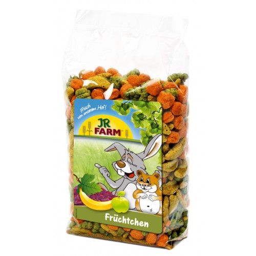 JR FARM Früchtchen 150g getrockneter Obstsnack für Nager und Zwergkaninchen