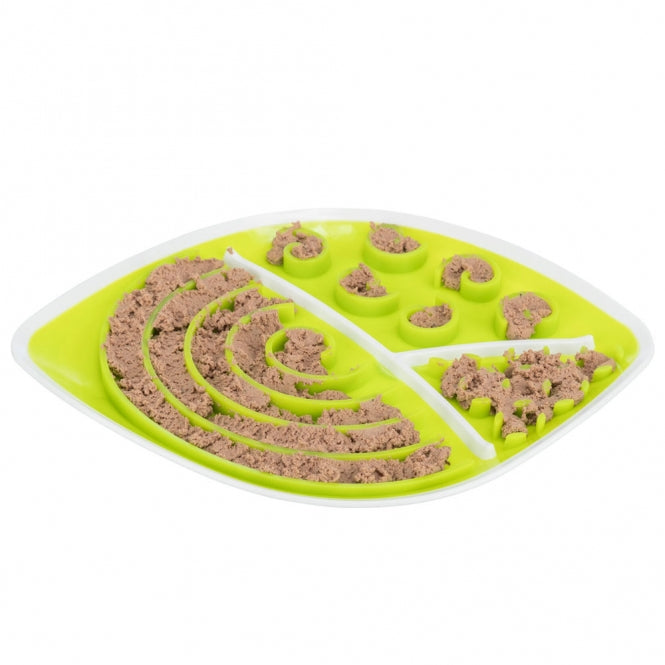 Trixie Lick’n'Snack Schleckplatte Blatt – Beruhigende Schleckmatte für Hunde & Katzen