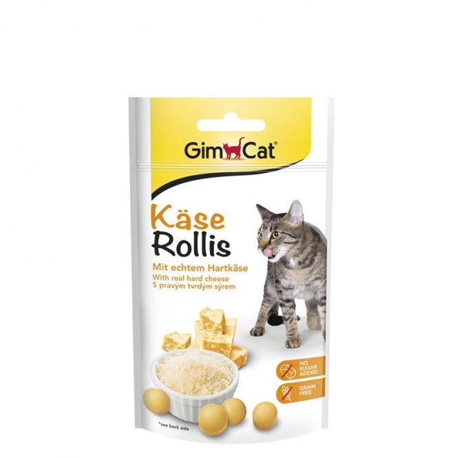 GimCat Käse-Rollis 40g Belohnungssnack mit Käse für Katzen