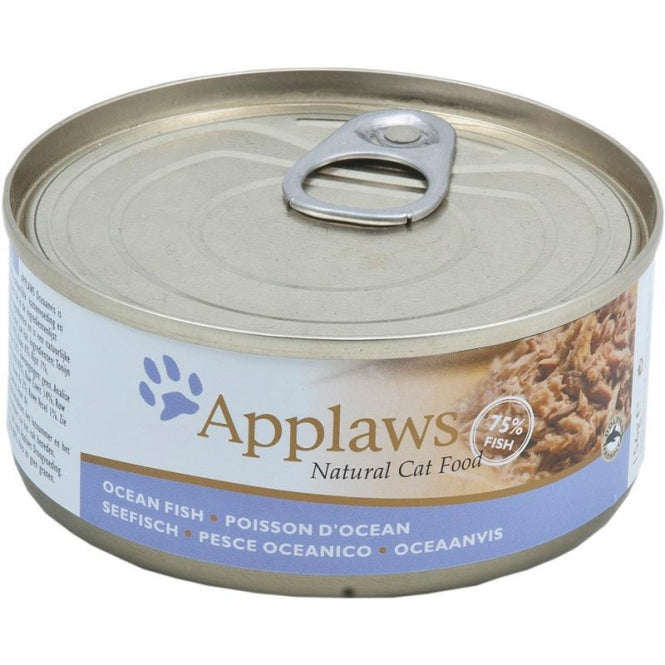24x Applaws Cat Dose Seefisch 156 g – Natürliches Premium-Katzennassfutter im Vorteils-Pack