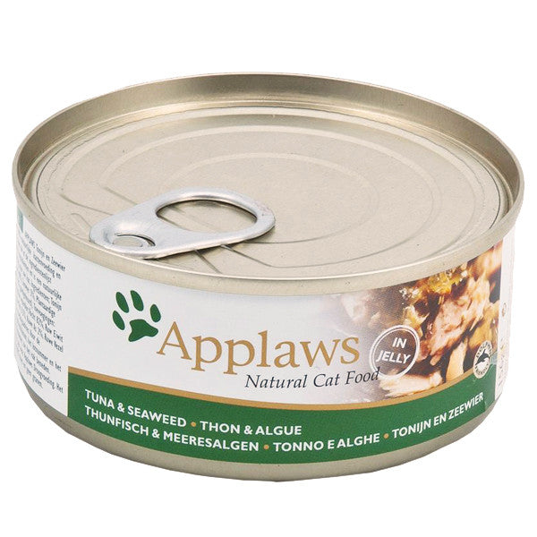 24x Applaws Cat Dose Thunfischfilet & Meeresalgen 156 g – Natürliches Ergänzungsfutter für Katzen im Sparpack