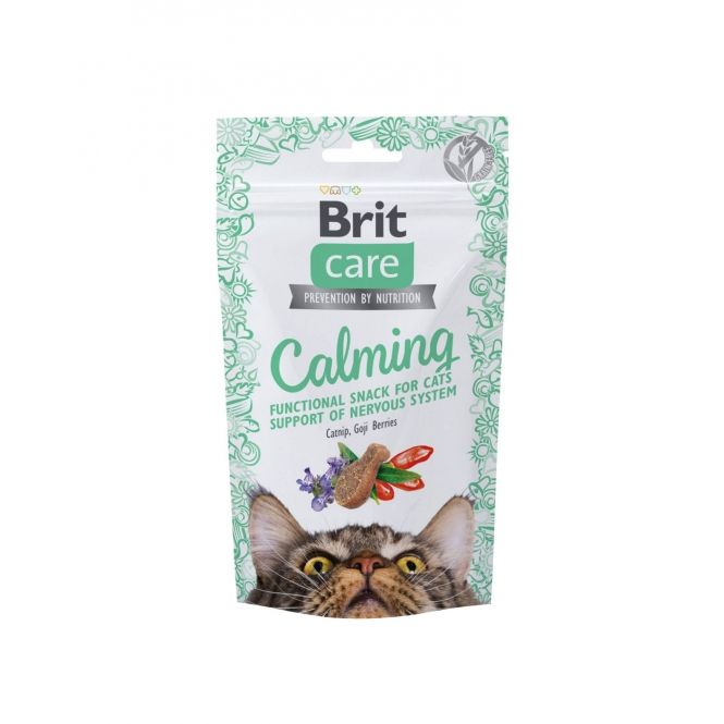 Brit Care Cat Functional Snack Calming (50g) – Getreidefreier, funktionaler Katzensnack zur Entspannung & Stresslinderung
