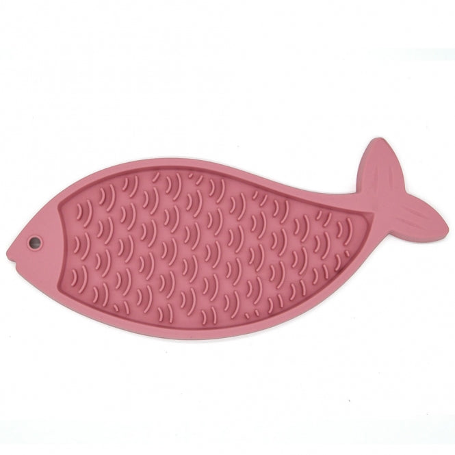 PROCYON Ladi Mat Schleckplatte Fish – Beruhigende Silikon-Schleckmatte für Katzen