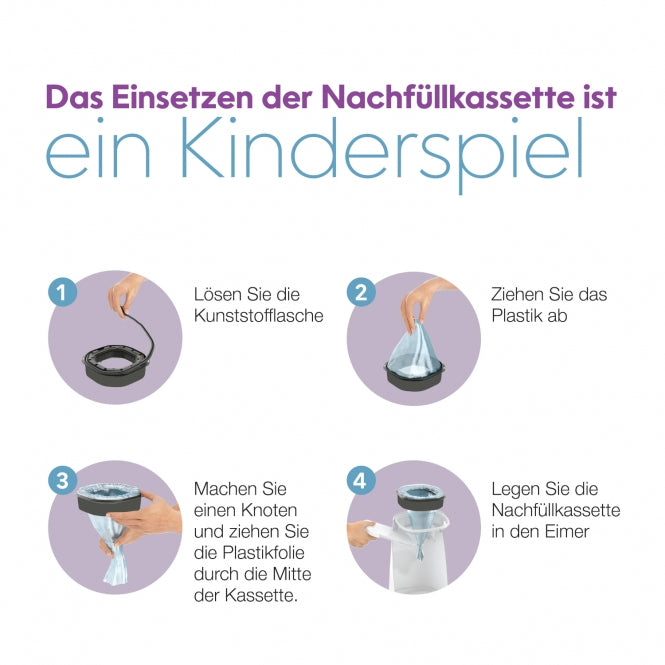LitterLocker by Litter Genie XL-Nachfüllkassette – Geruchsdichter Folienschlauch für Katzenstreueimer