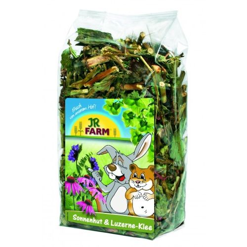 JR FARM Sonnenhut und Luzerne-Klee 100g Natur-Kräutermischung für Nager