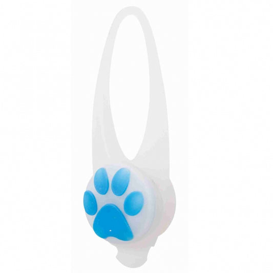 Trixie Flasher für Hunde weißes Silikon LED Sicherheitslicht für Halsband und Geschirr