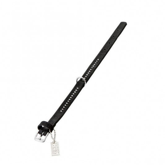 Karlie Buffalo Strass Halsband in Schwarz 1 reihig 24 cm lang 10 mm breit für kleine Hunde