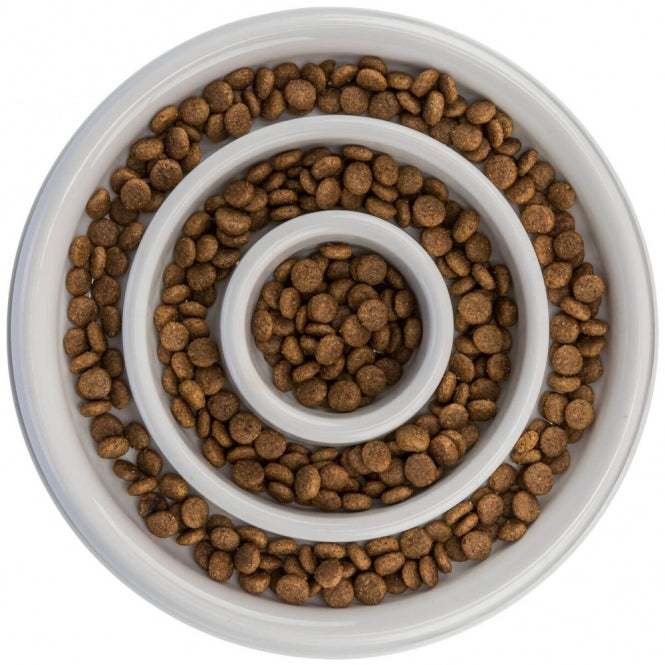 Trixie Slow Feeding Anti-Schling-Napf (0,45 l) – Kunststoffnapf für Hunde & Katzen