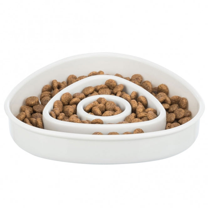 Trixie Slow Feeding Anti-Schling-Napf – Kunststoffnapf für Hunde & Katzen