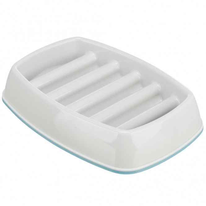 Trixie Slow Feeding Anti-Schling-Napf für Katzen (21×14 cm) – Grau