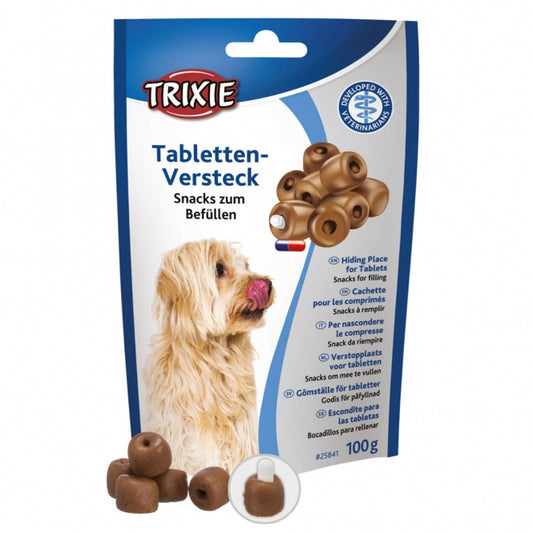 Trixie Snack Tabletten Versteck 100g weiche Leckerlis zur einfachen Medikamentengabe für Hunde
