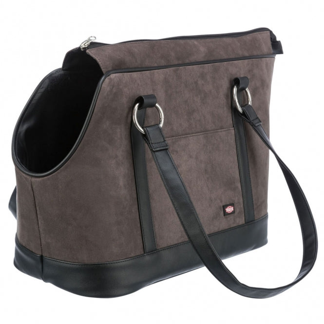 Trixie Tasche Alfie (21 × 30 × 43 cm) – Komfortable Hundetragetasche mit Kuschel-Inlay