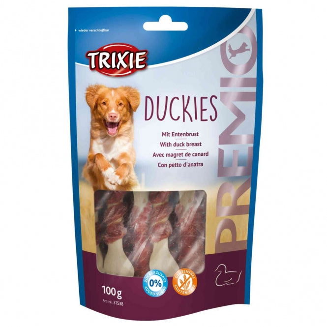 Trixie Premio Duckies – 100 g Hunde-Snacks mit Entenfleisch