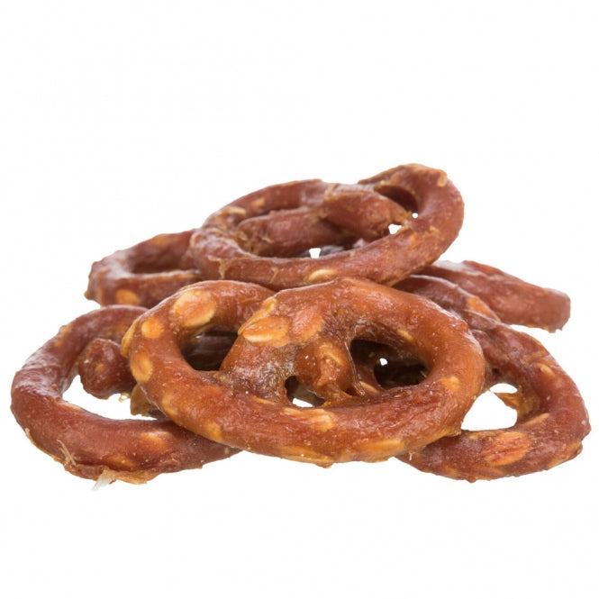 Trixie Mini Pretzels 100 g – Knusprige Hunde-Laugenbrezeln mit Hühnchen