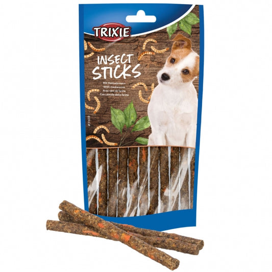 Trixie Insect Sticks (80g) – Hypoallergene, getreidefreie Hundesticks mit Insektenprotein