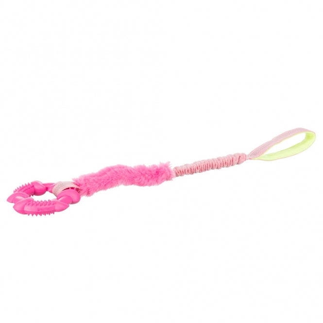 Trixie Bungee Tugger mit Ring – Ruckdämpfendes Zergel- & Zerrspielzeug für Hunde