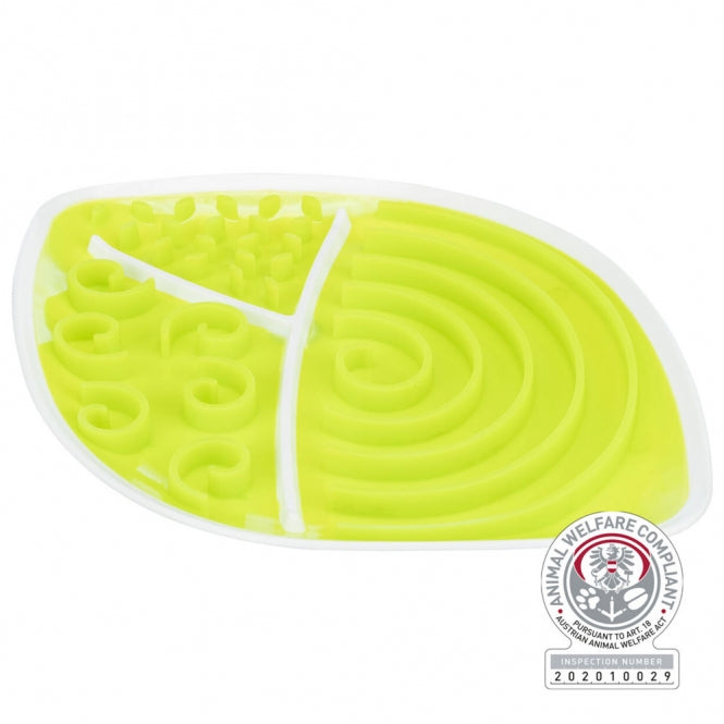 Trixie LicknSnack Schleckplatte Blatt Schleckmatte für Hunde und Katzen