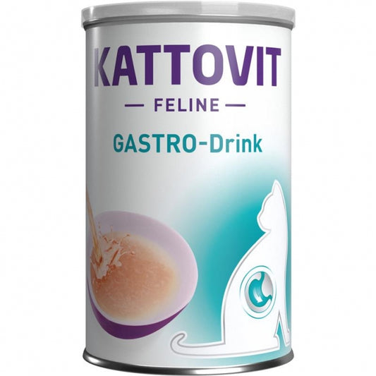 Kattovit Gastro Drink für Katzen im praktischen 12er-Vorratskarton (12 Dosen à 135 ml).