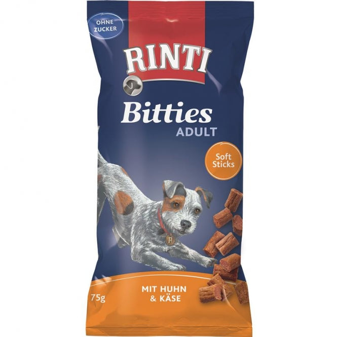 Rinti Extra Bitties Huhn & Käse – 75 g Hundeleckerlis