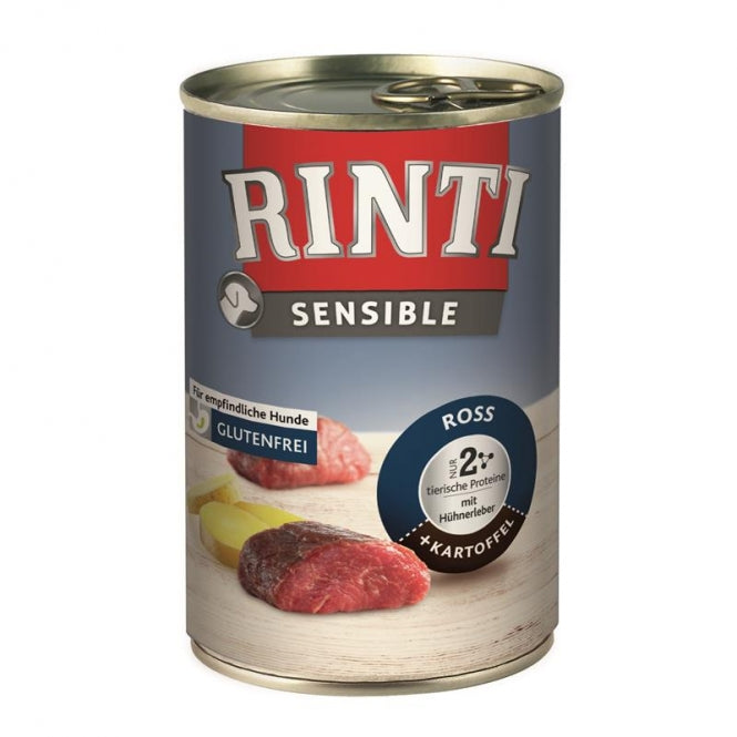 Rinti Sensible Ross Hühnerleber und Kartoffel 400g Dosen Nassfutter