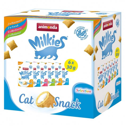Animonda Milkies Variety Multipack 6x30g Katzen-Schlecksnack Portionsbecher