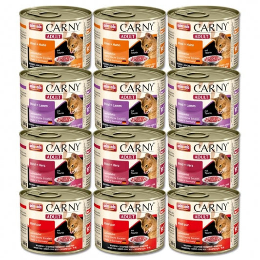 Animonda Carny Adult Mix 1 12x200g getreidefreies Katzennassfutter Dosen Vorteils-Pack