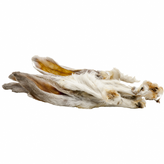 Classic Dog Kaninchenohren mit Fell 1 kg – Natürlicher Kausnack für Hunde
