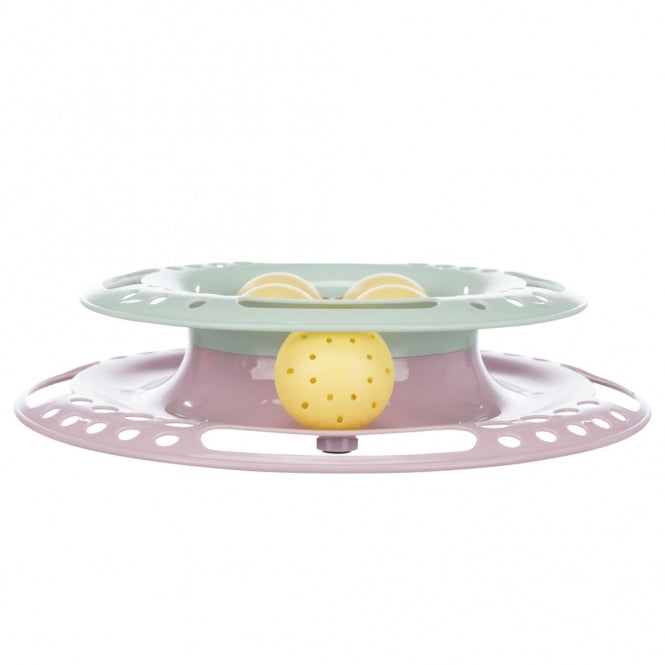 Trixie Junior Kitten Circle – Interaktiver Spielkreisel mit Ball für Kitten & Katze