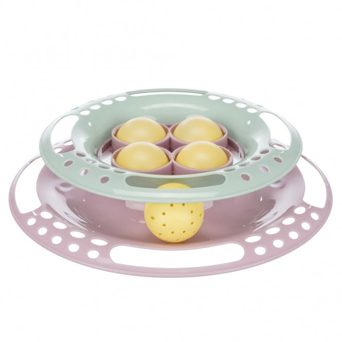Trixie Junior Kitten Circle interaktiver Spielkreisel mit Ball für Katzenkinder