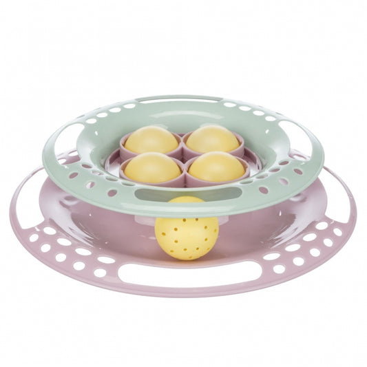 Trixie Junior Kitten Circle interaktiver Spielkreisel mit Ball für Katzenkinder