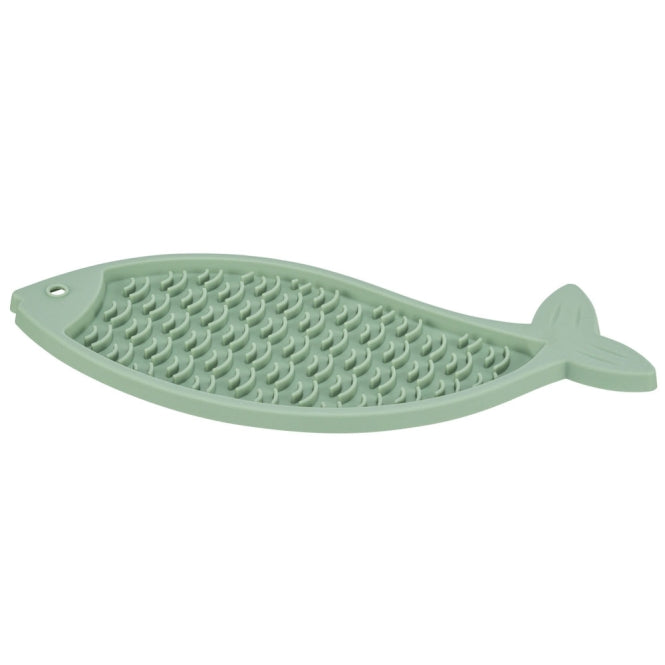 Trixie Lick'n'Snack Matte Fisch – Schleckmatte für Katzen gegen Stress & Langeweile