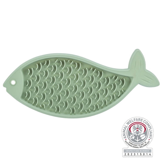 Trixie Lick'n'Snack Matte Fischform Schleckmatte für Katzen aus TPR