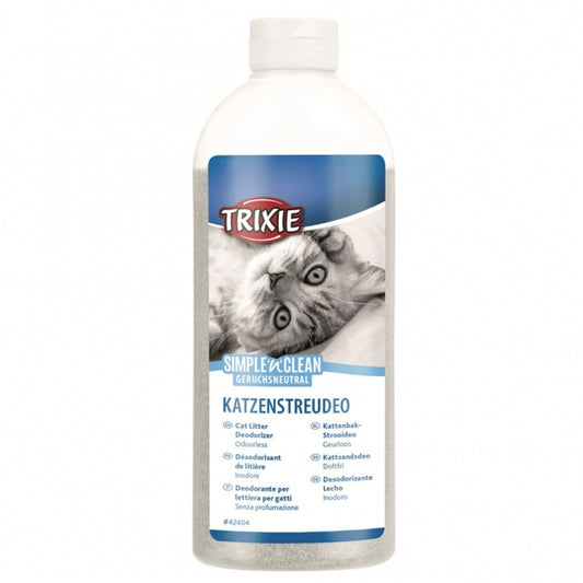 Trixie Simple'n'Clean Katzenstreudeo 400g Streudose mit natürlicher Aktivkohle für parfümefreie Geruchsneutralisation