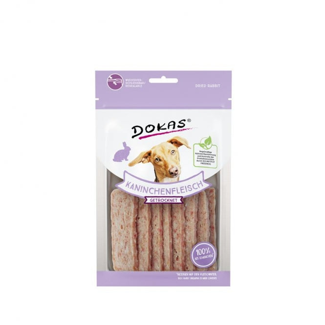 Dokas Dog Snack Kaninchenfleisch getrocknet 70g hypoallergener Hundesnack