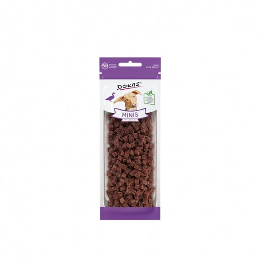 Dokas Dog Snack Minis Entenbrust 70g kleine Trainingsleckerlis für Hunde