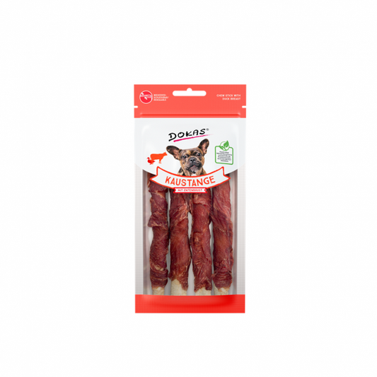 Dokas Kaustange mit Entenbrust 50g fettarmer Kausnack für Hunde zur Zahnpflege