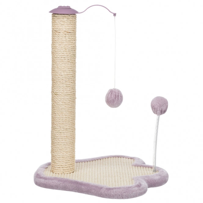 Trixie Junior Kratzpfote mit Stamm – Kompaktes Kratzbrett & Spielstamm für Kitten