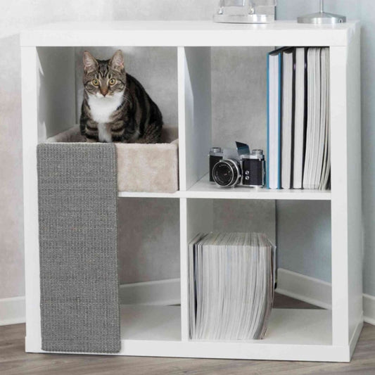 Trixie Bett für Regale mit Sisal Kratzbrett passend für IKEA Kallax Katzenhöhle