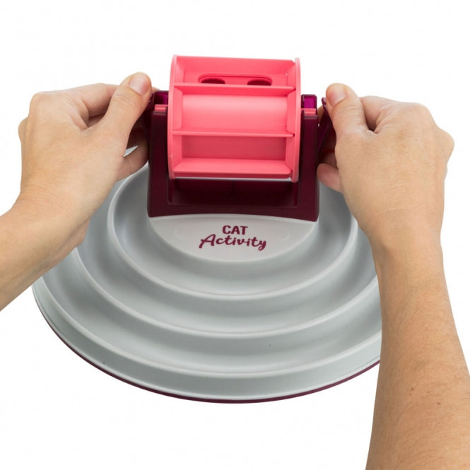 Trixie Cat Activity Roller Bowl (ø 28 cm) – Intelligenzspielzeug & Anti-Schling-Napf
