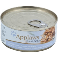 24x Applaws Cat Dose Thunfischfilet & Käse 156 g – Natürliches Premium-Katzennassfutter im Vorteils-Pack
