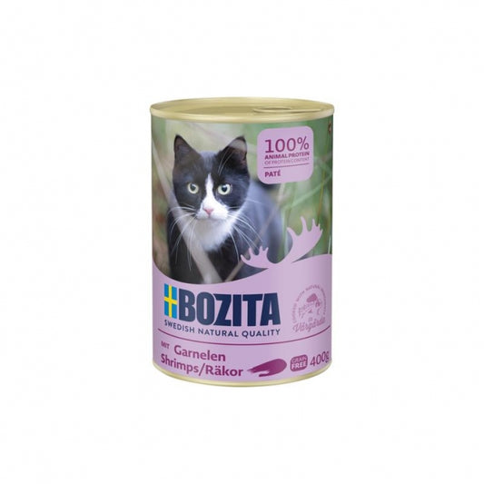 Bozita Cat Dose Garnelen 400 g (6er-Pack) – Schwedisches Nassfutter für Katzen