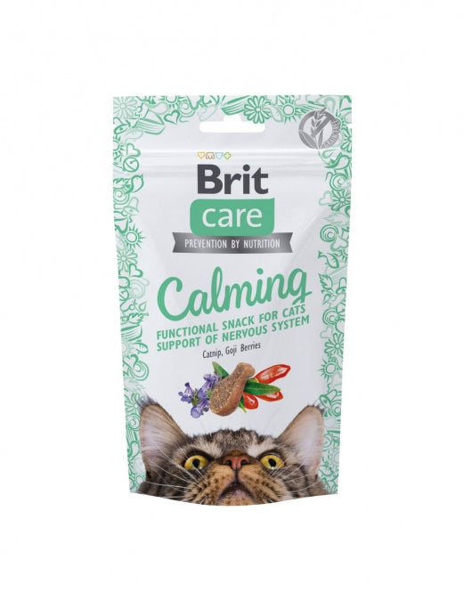 Brit Care Cat Functional Snack Calming (50g) – Getreidefreier, funktionaler Katzensnack zur Entspannung & Stresslinderung