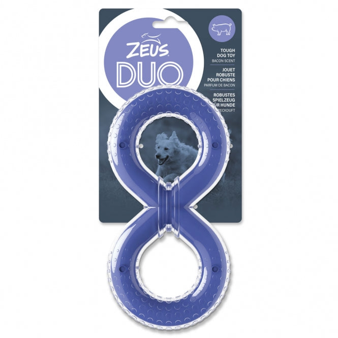 Zeus Duo 8-Knoten mit Speckduft – Robustes Tau- & Kauspielzeug für Hunde