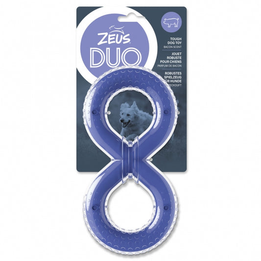 Zeus Duo 8-Knoten mit Speckduft – Robustes Tau- & Kauspielzeug für Hunde