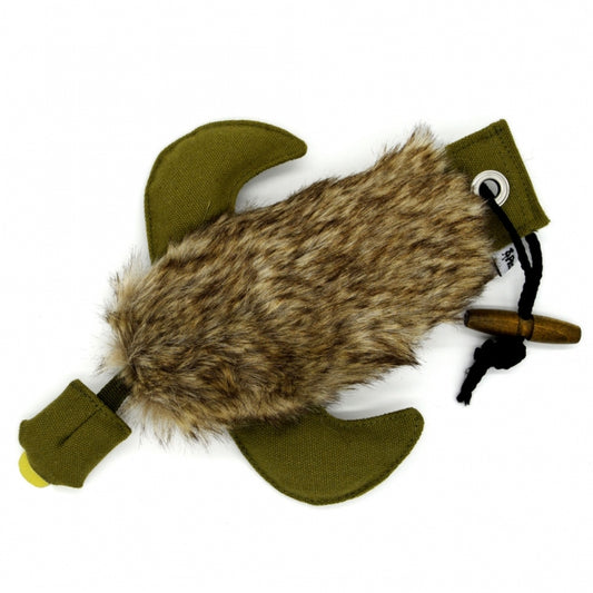 PROCYON Duck Dummy mit Kunstfell – Realistischer Apportierdummy für das Hundetraining