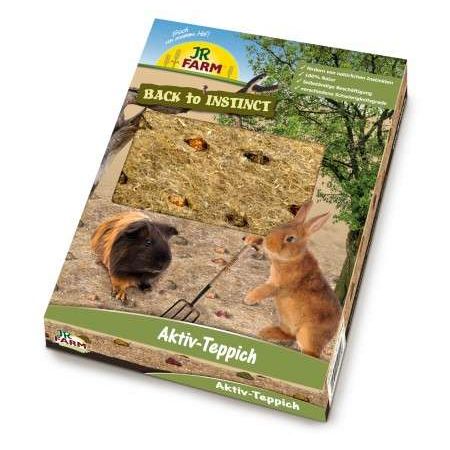 JR FARM Back to Instinct Aktiv-Teppich – Natürlicher Schnüffel- & Suchteppich für Nager