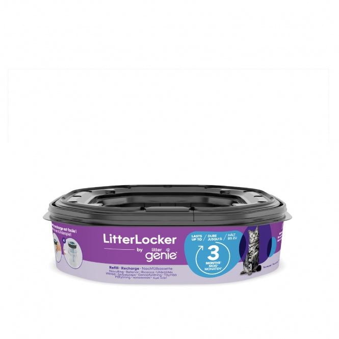 LitterLocker by Litter Genie XL-Nachfüllkassette – Geruchsdichter Folienschlauch für Katzenstreueimer
