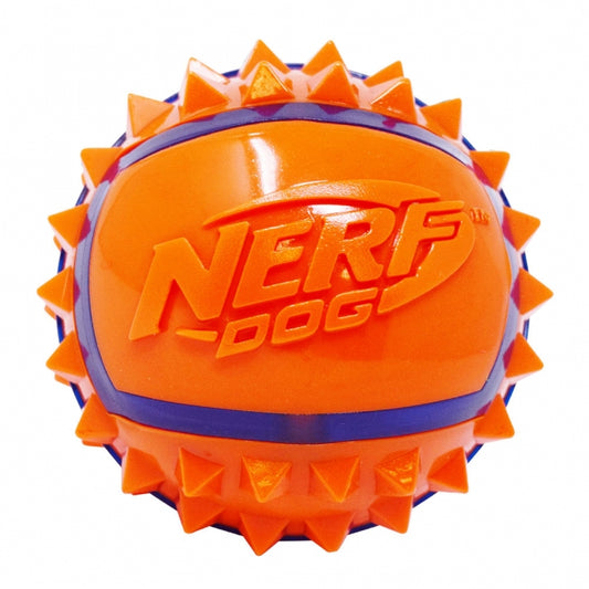 NERF Dog LED Spike Ball leuchtender Hundeball mit Stoppeln für Dunkelheit