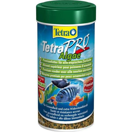 TetraPro Algae Premium-Futter 250ml Crisps mit Spirulina für Aquarienfische